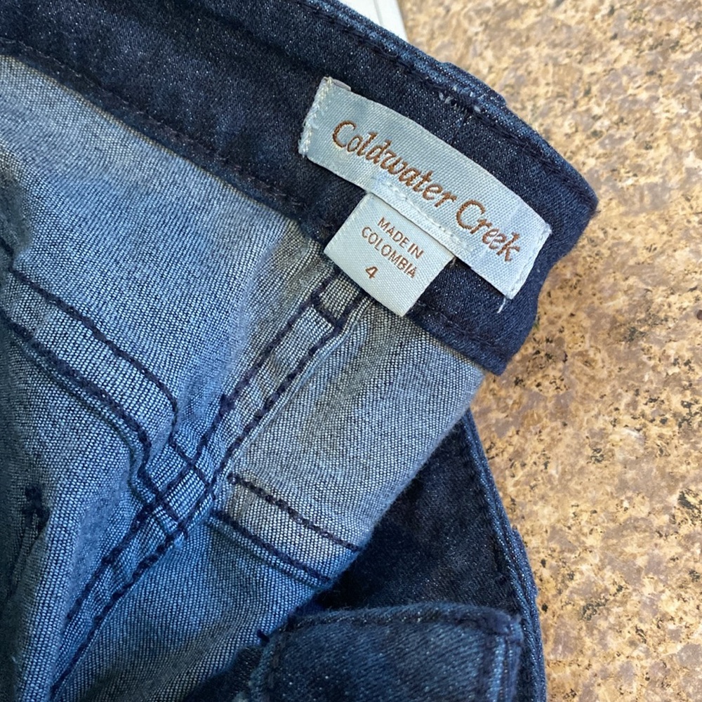 NWT Coldwater Creek Dark Wash Blue Jeans Size 4 (1 Pair Only) - Picture 9 of 13